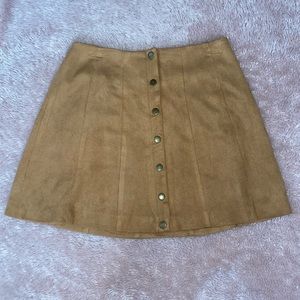 NWT Altar’d State Suede Button Skirt